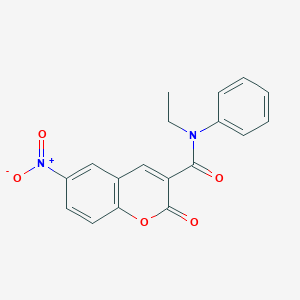 N-ethyl-6-nitro-2-oxo-N-phenyl-2H-chromene-3-carboxamide