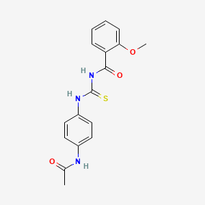 N-{[4-(acetylamino)phenyl]carbamothioyl}-2-methoxybenzamide