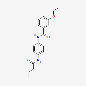 molecular formula C19H22N2O3 B5827833 N-[4-(butyrylamino)phenyl]-3-ethoxybenzamide 