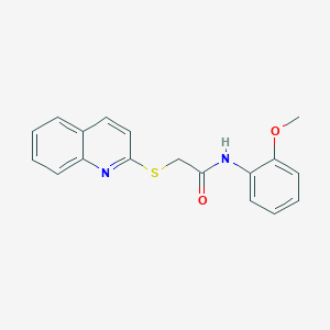 N-(2-methoxyphenyl)-2-(2-quinolinylthio)acetamide