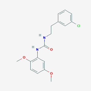 molecular formula C17H19ClN2O3 B5827877 N-[2-(3-chlorophenyl)ethyl]-N'-(2,5-dimethoxyphenyl)urea 