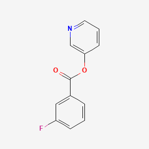 molecular formula C12H8FNO2 B5827894 3-pyridinyl 3-fluorobenzoate 