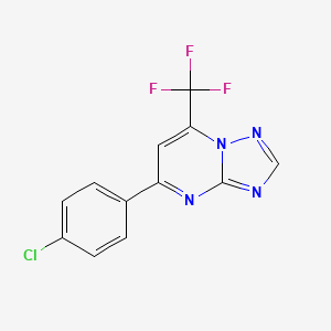 5-(4-chlorophenyl)-7-(trifluoromethyl)[1,2,4]triazolo[1,5-a]pyrimidine