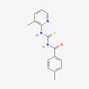 4-methyl-N-[(3-methylpyridin-2-yl)carbamothioyl]benzamide