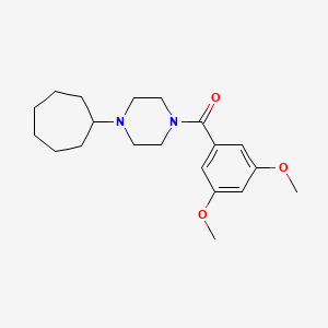 (4-Cycloheptylpiperazin-1-yl)-(3,5-dimethoxyphenyl)methanone