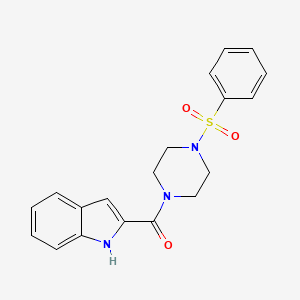 2-{[4-(phenylsulfonyl)-1-piperazinyl]carbonyl}-1H-indole