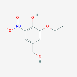 molecular formula C9H11NO5 B5827965 2-ethoxy-4-(hydroxymethyl)-6-nitrophenol CAS No. 677310-20-2