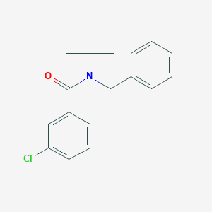 molecular formula C19H22ClNO B5827981 N-benzyl-N-(tert-butyl)-3-chloro-4-methylbenzamide 