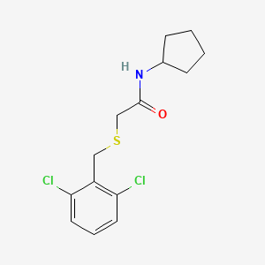 molecular formula C14H17Cl2NOS B5827985 N-cyclopentyl-2-[(2,6-dichlorobenzyl)thio]acetamide 