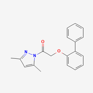 1-[(2-biphenylyloxy)acetyl]-3,5-dimethyl-1H-pyrazole