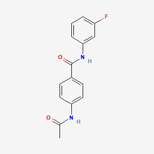 molecular formula C15H13FN2O2 B5828004 4-(acetylamino)-N-(3-fluorophenyl)benzamide 