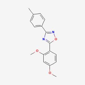 molecular formula C17H16N2O3 B5828018 5-(2,4-dimethoxyphenyl)-3-(4-methylphenyl)-1,2,4-oxadiazole 