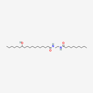 molecular formula C30H60N2O3 B582804 12-Hydroxy-N-(2-((1-oxodecyl)amino)ethyl)octadecanamide CAS No. 146781-64-8