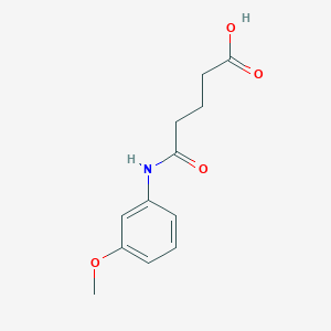 5-[(3-methoxyphenyl)amino]-5-oxopentanoic acid