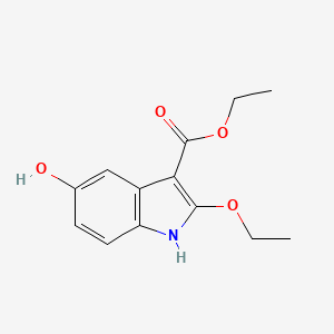 molecular formula C13H15NO4 B5828048 ethyl 2-ethoxy-5-hydroxy-1H-indole-3-carboxylate CAS No. 66866-41-9