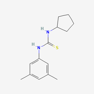 molecular formula C14H20N2S B5828063 N-cyclopentyl-N'-(3,5-dimethylphenyl)thiourea 