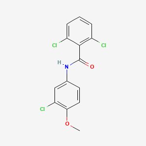 molecular formula C14H10Cl3NO2 B5828067 2,6-dichloro-N-(3-chloro-4-methoxyphenyl)benzamide 