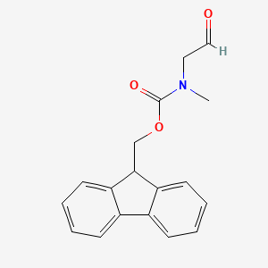 molecular formula C18H17NO3 B582808 (9H-Fluoren-9-YL)methyl methyl(2-oxoethyl)carbamate CAS No. 147687-06-7