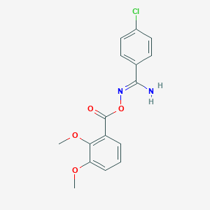 4-chloro-N'-[(2,3-dimethoxybenzoyl)oxy]benzenecarboximidamide