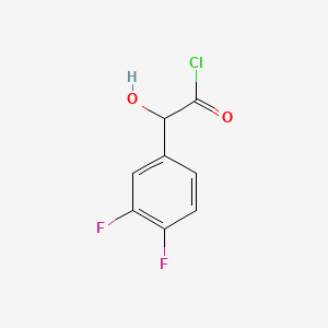 molecular formula C8H5ClF2O2 B582813 (3,4-Difluorophenyl)(hydroxy)acetyl chloride CAS No. 144916-94-9