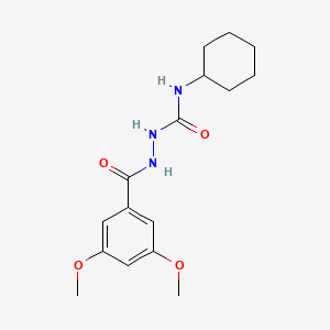 N-cyclohexyl-2-(3,5-dimethoxybenzoyl)hydrazinecarboxamide