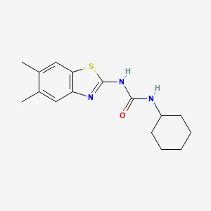 1-Cyclohexyl-3-(5,6-dimethyl-1,3-benzothiazol-2-yl)urea