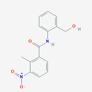 molecular formula C15H14N2O4 B5828173 N-[2-(hydroxymethyl)phenyl]-2-methyl-3-nitrobenzamide 