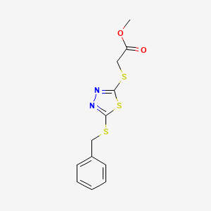 methyl {[5-(benzylthio)-1,3,4-thiadiazol-2-yl]thio}acetate