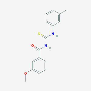 3-methoxy-N-[(3-methylphenyl)carbamothioyl]benzamide