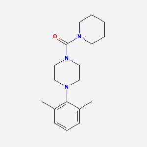 1-(2,6-dimethylphenyl)-4-(1-piperidinylcarbonyl)piperazine