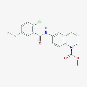 methyl 6-{[2-chloro-5-(methylthio)benzoyl]amino}-3,4-dihydroquinoline-1(2H)-carboxylate