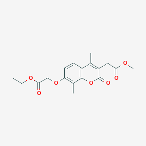 methyl [7-(2-ethoxy-2-oxoethoxy)-4,8-dimethyl-2-oxo-2H-chromen-3-yl]acetate