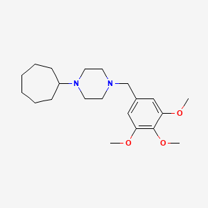 1-cycloheptyl-4-(3,4,5-trimethoxybenzyl)piperazine