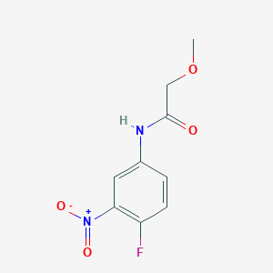 molecular formula C9H9FN2O4 B5828242 N-(4-fluoro-3-nitrophenyl)-2-methoxyacetamide 