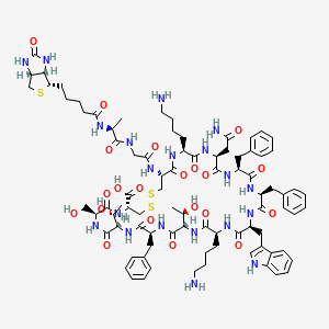 molecular formula C86H118N20O21S3 B582831 Biotinyl-Somatostatin-14 CAS No. 145251-83-8