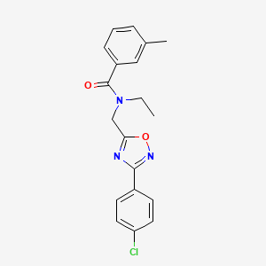 molecular formula C19H18ClN3O2 B5828336 N-{[3-(4-chlorophenyl)-1,2,4-oxadiazol-5-yl]methyl}-N-ethyl-3-methylbenzamide 