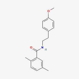 molecular formula C18H21NO2 B5828340 N-[2-(4-methoxyphenyl)ethyl]-2,5-dimethylbenzamide 