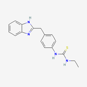 N-[4-(1H-benzimidazol-2-ylmethyl)phenyl]-N'-ethylthiourea