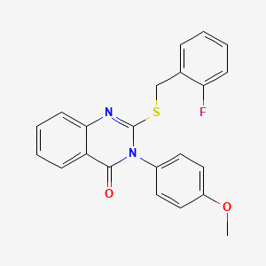 2-[(2-fluorobenzyl)thio]-3-(4-methoxyphenyl)-4(3H)-quinazolinone