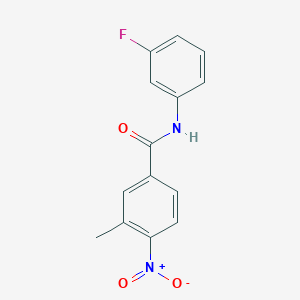 N-(3-fluorophenyl)-3-methyl-4-nitrobenzamide