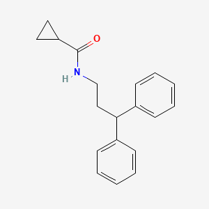 N-(3,3-diphenylpropyl)cyclopropanecarboxamide