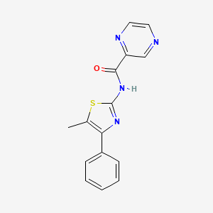 N-(5-methyl-4-phenyl-1,3-thiazol-2-yl)-2-pyrazinecarboxamide