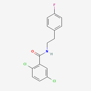 2,5-dichloro-N-[2-(4-fluorophenyl)ethyl]benzamide