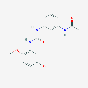 molecular formula C17H19N3O4 B5828398 N-[3-({[(2,5-dimethoxyphenyl)amino]carbonyl}amino)phenyl]acetamide 