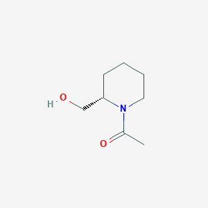 molecular formula C8H15NO2 B058284 1-[(2S)-2-(Hydroxymethyl)piperidin-1-YL]ethanone CAS No. 111479-22-2