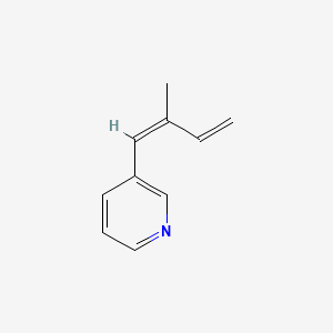 molecular formula C10H11N B582840 3-[(1Z)-2-Methyl-1,3-butadien-1-yl]pyridine CAS No. 144343-90-8