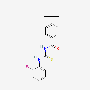 4-tert-butyl-N-{[(2-fluorophenyl)amino]carbonothioyl}benzamide