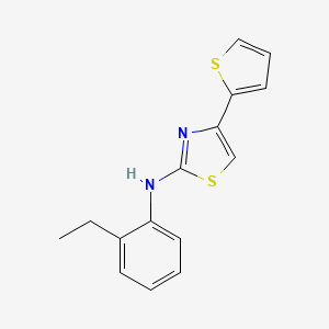 N-(2-Ethylphenyl)-4-(thiophen-2-YL)-1,3-thiazol-2-amine