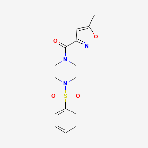 (5-METHYL-3-ISOXAZOLYL)[4-(PHENYLSULFONYL)PIPERAZINO]METHANONE