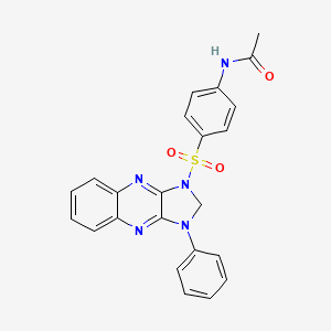 N-{4-[(3-phenyl-2,3-dihydro-1H-imidazo[4,5-b]quinoxalin-1-yl)sulfonyl]phenyl}acetamide